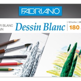1 Pochette de papier dessin blanc 29,7x42 cm - 180gr - 12 feuilles