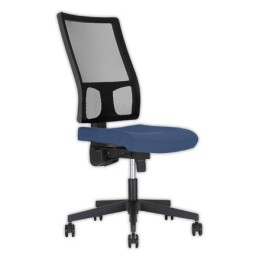 1 Siège Taktik synchrone assise tissu gris bleu dos résille noir