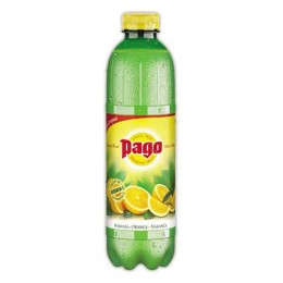 1 Pack de 6 Bouteilles PAGO Nectar Orange - 1 litre.