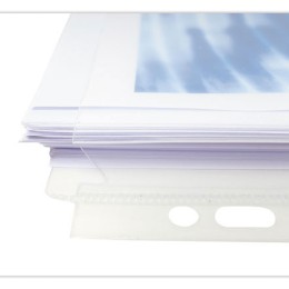 1 Sachet de 10 Pochettes perforées EXACOMPTA soufflet 25mm A4
