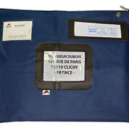 1 Pochette courrier 42x32 cm bleu en polyester