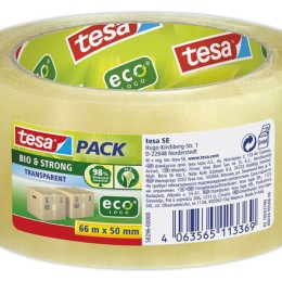 1 Ruban Tesapack Bio & Strong transparent 66 m x 50 mm