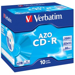 Verbatim CD-R AZO Crystal 700 Mo 52x 10 pièce(s)