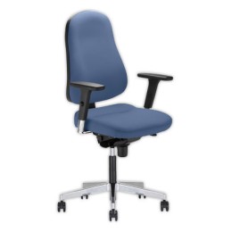 1 Siège Bizzi synchrone accotoirs inclus- bleu foncé