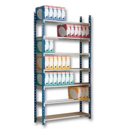 1 Rayonnage Rangeco élément départ 7 étagères métal Profondeur 35 cm