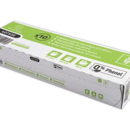 1 Lot de 10 Bobines de papier terminaux carte  bancaire  57X40X12 mm sans phénol