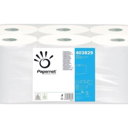 1 Lot de 6 Rouleaux d'essuie-mains blanc
