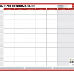 1 Planning annuel et hebdomadaire perpétuel Bouchut - 32x42 cm