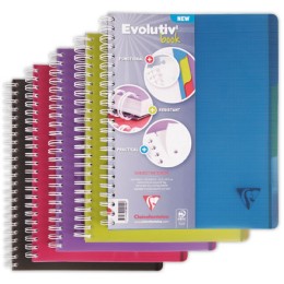 1 Cahier spirale Evolutiv A4+ 240p, 5x5,+ 3 intercalaires
