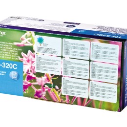 Brother TN-320C - Cartouche de toner originale – Cyan