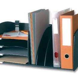 1 Bloc 4 cases et trieur vertical - noir