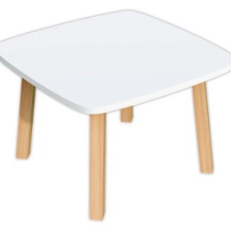 1 Table basse WOODY 60x60 cm blanc