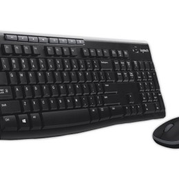 Logitech Wireless Combo MK270 clavier Souris incluse Universel USB AZERTY Français Noir