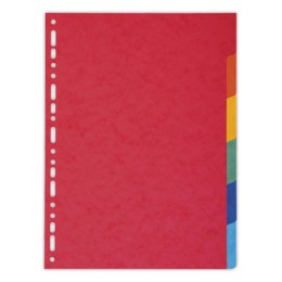 1 Jeu d'intercalaires Exacompta carte recyclée 3/10è pour A4 - 6 touches
