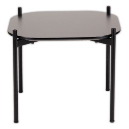 1 Table basse MEET 50 x 50 Noir pieds noirs