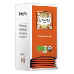 1 Boîte de 25 sachets de thé Kusmi Tea Bio English Breakfast