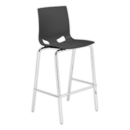 1 Tabouret haut FONDO HOCKER polypropylène gris