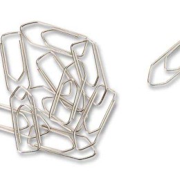 1 Boite de 100 Trombones acier galvanisé 25 mm