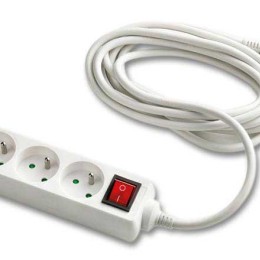 1 Bloc multiprises 3 prises - Câble 4 mètres