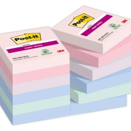 1 Lot de 12 Notes Super Sticky Collection Soulful,47,6 x 47,6 mm, 90 feuilles