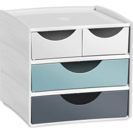 1 Mini module de rangement Riviera Multicolore Dim 18,6 x 18,5 H 17,5 cm