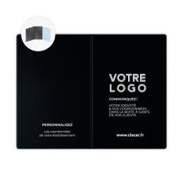 ETUIS CARTE GRISE TRIO GOMME 3 VOLETS - RECTO / VERSO