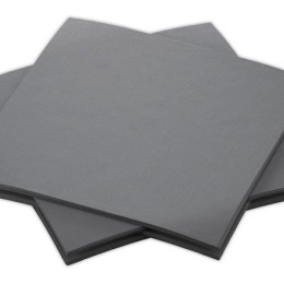 1 Pack de 180 Serviettes à cocktail 20 x 20 cm - gris