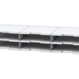 1 Lot de 3 Modules pour monter 6 cases sur 2 ou 3colonnes.