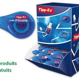 1 Boite de 20 Correcteurs TIPP-EX EASY CORRECT dévidoir 12 m-largeur de bande 4,2 mm