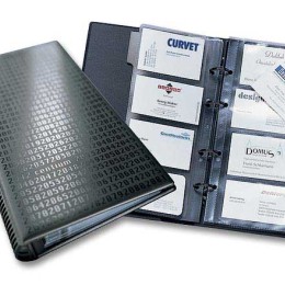 1 Classeur cartes de visite DURABLE Visifix petit format 14,5x25,5 cm