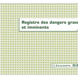1 Registre des dangers graves et imminents - 24x32 cm - 20 pages