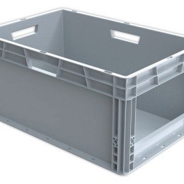 1 Bac picking avec ouverture large gris 55L