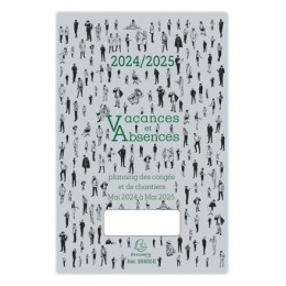 1 Planning annuel absences vacances Exacompta - Mai à Mai - 20x29,7 cm