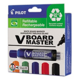 1 Lot de 5 marqueurs PILOT V-Board Master Begreen- Pointe ogive