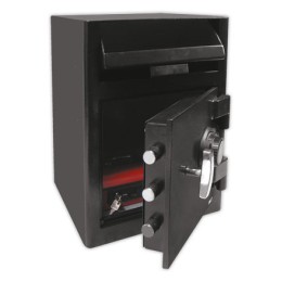 1 Coffre de dépôt avec serrure à combinaison mécanique 17 L