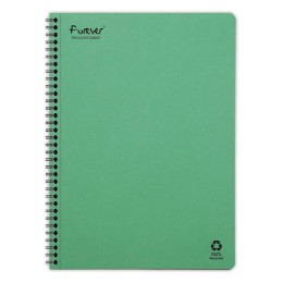 1 Cahier recyclé à spirales pages A4 5x5.