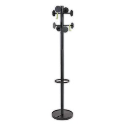 1 Portemanteau 8 patères - noir