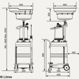 RECUPERATEUR GRAVITE 100L