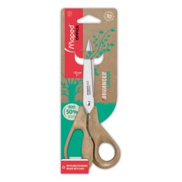 1 Paire de ciseaux asymétrique pour droitier Advanced Wood MAPED - 18 CM