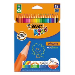 1 Etui de 18 Crayons de couleur Bic