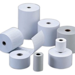 1 Lot de 10 Bobines de papier terminaux carte bancaire 57X46X12 mm 24M sans Phénol