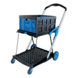 1 Chariot pliant double plateaux