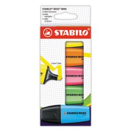 1 Lot de 5 surligneurs STABILO Boss Mini