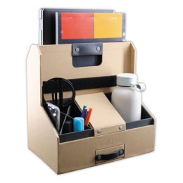 1 Organisateur de bureau mobile oxford en carton recyclé